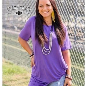 Purple crazy train shirt